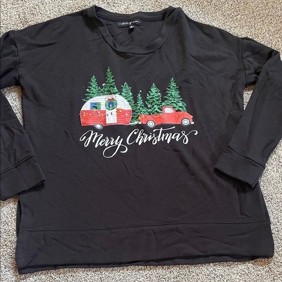 state of mine Tops - Tate of mine Christmas trailer and truck sweat shirt small